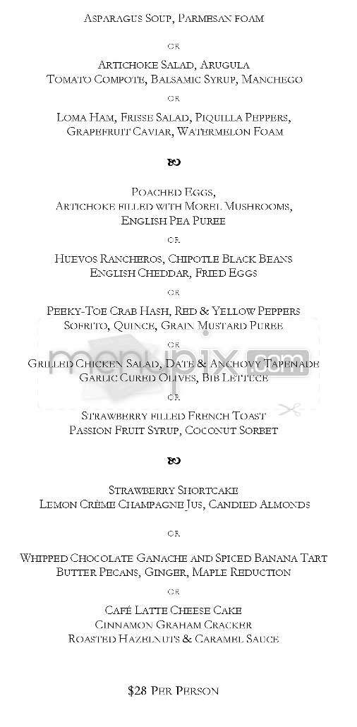 Joe's - Venice, CA menu_pic