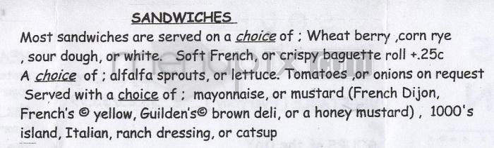 John's Garden - Malibu, CA menu_pic