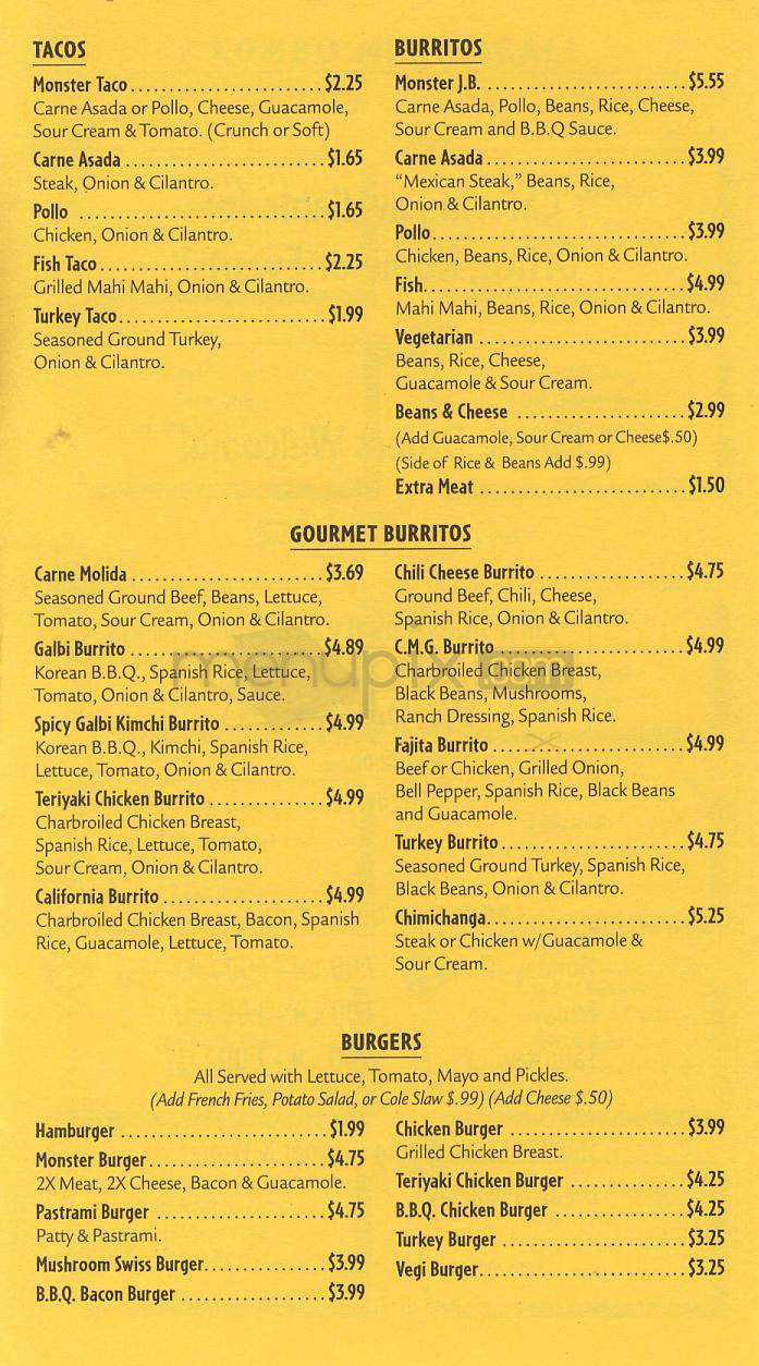 Jose Bernstein's - Los Angeles, CA menu_pic
