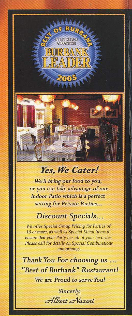 Kabab Factory - Burbank, CA menu_pic