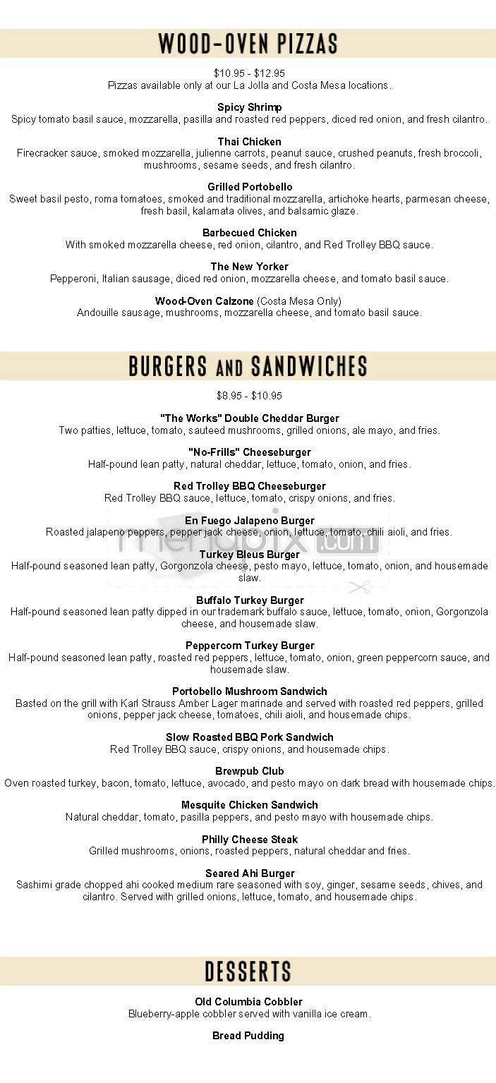 Karl Strauss Brewing Co - Universal City, CA menu_pic