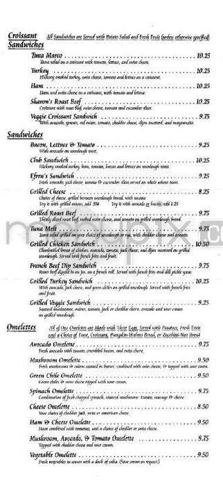 Kathleen's Restaurant - Pasadena, CA menu_pic