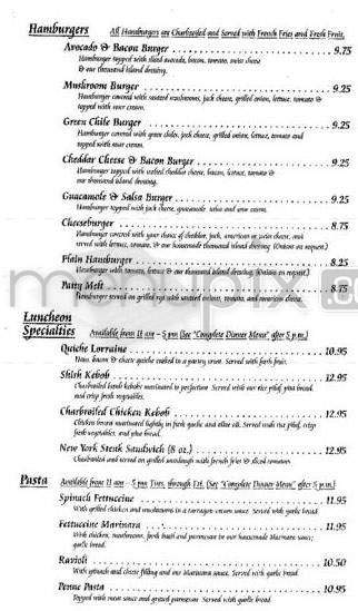 Kathleen's Restaurant - Pasadena, CA menu_pic