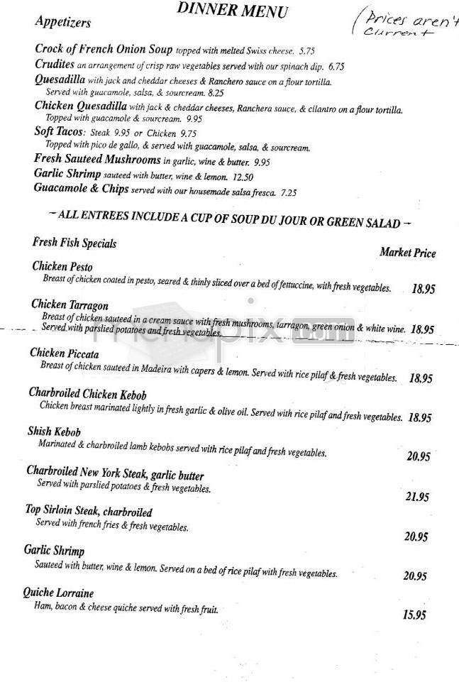 Kathleen's Restaurant - Pasadena, CA menu_pic