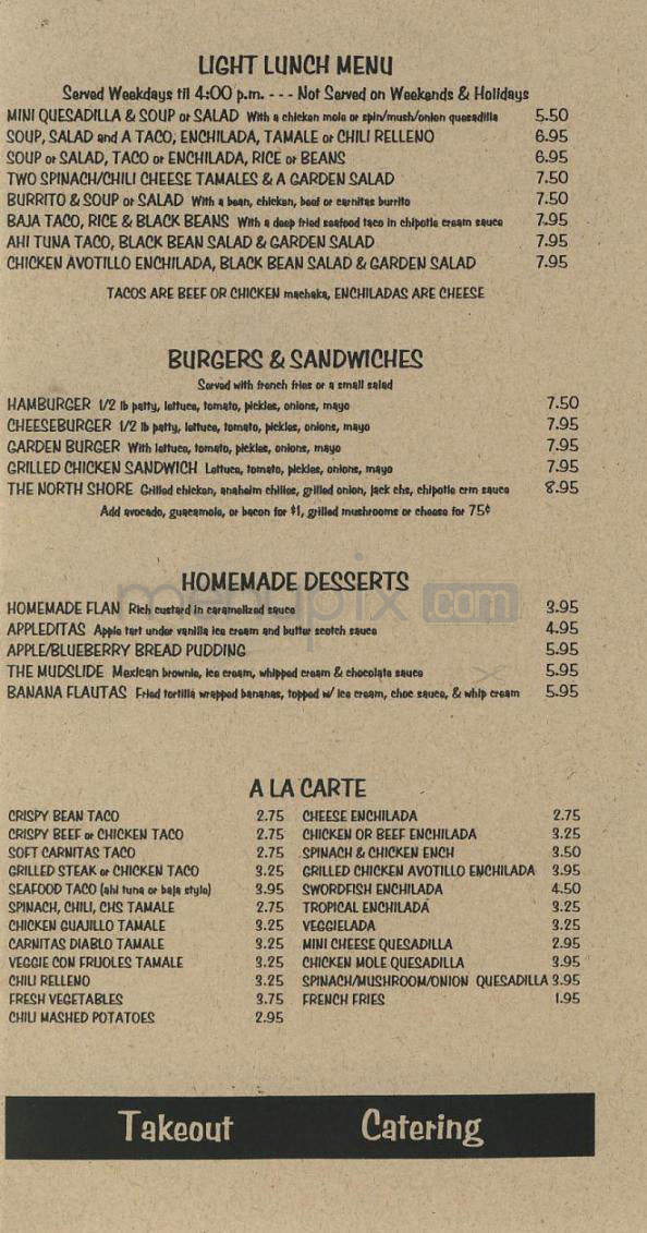Kay & Dave's - Pacific Palisades, CA menu_pic