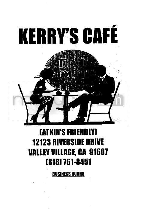 Kerry's Cafe - Valley Village, CA menu_pic