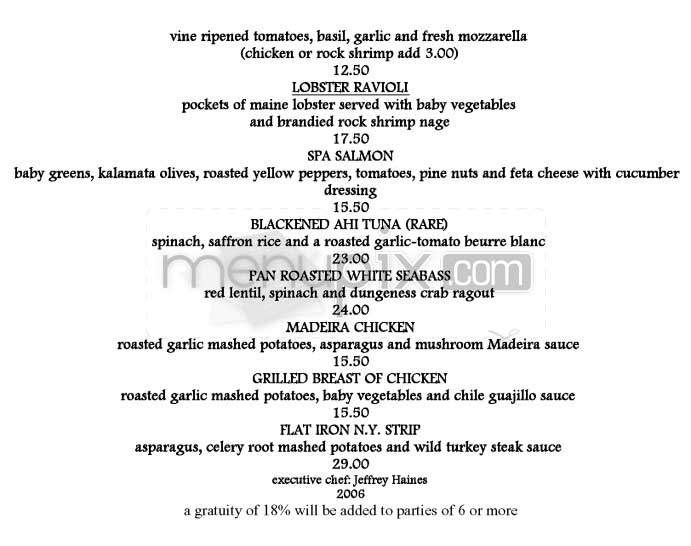 Key Club - West Hollywood, CA menu_pic