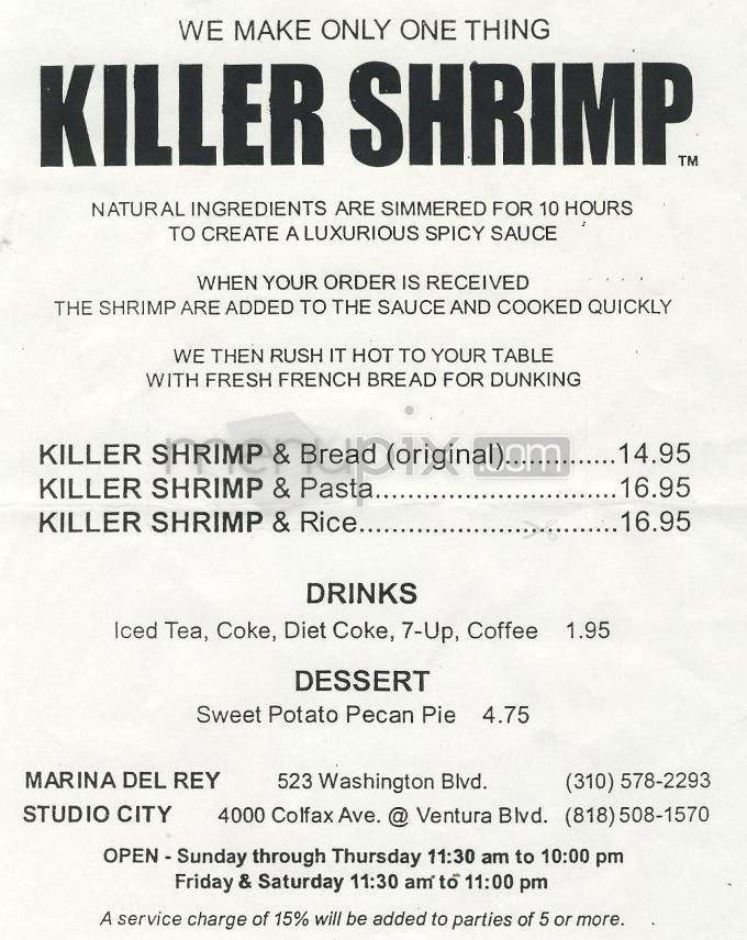 /200599/Killer-Shrimp-Marina-Del-Rey-CA - Marina Del Rey, CA