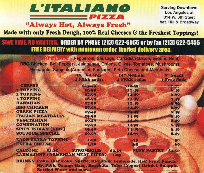 /201946/LItaliano-Pizza-Los-Angeles-CA - Los Angeles, CA