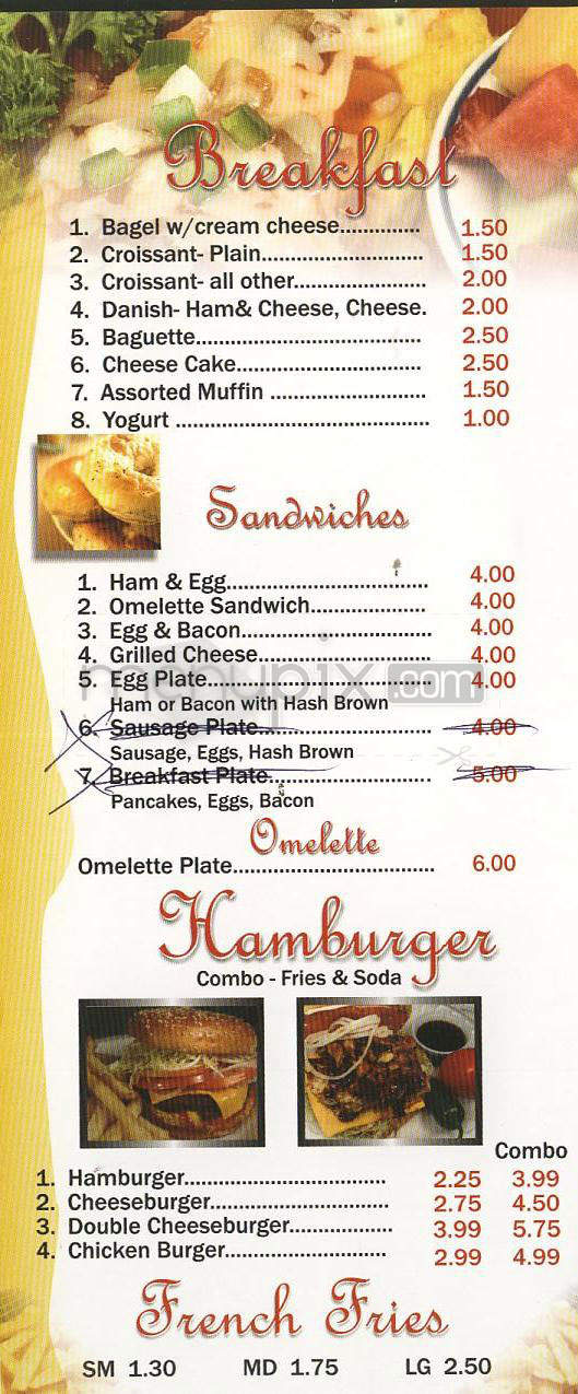La Boulangerie Cafe - Los Angeles, CA menu_pic