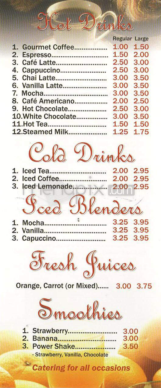La Boulangerie Cafe - Los Angeles, CA menu_pic