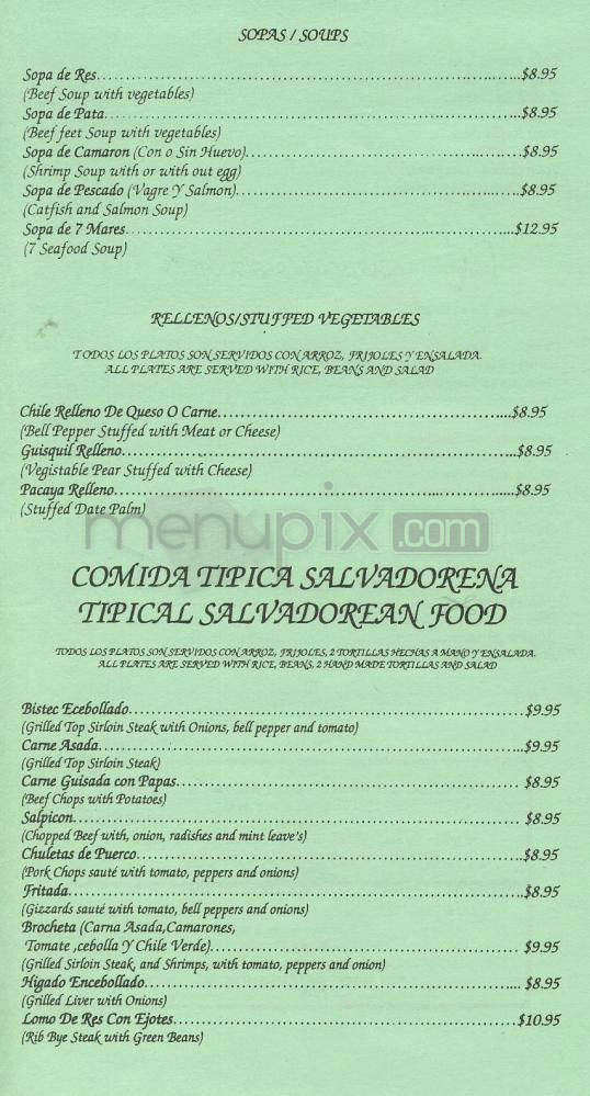 La Caravana - Pasadena, CA menu_pic