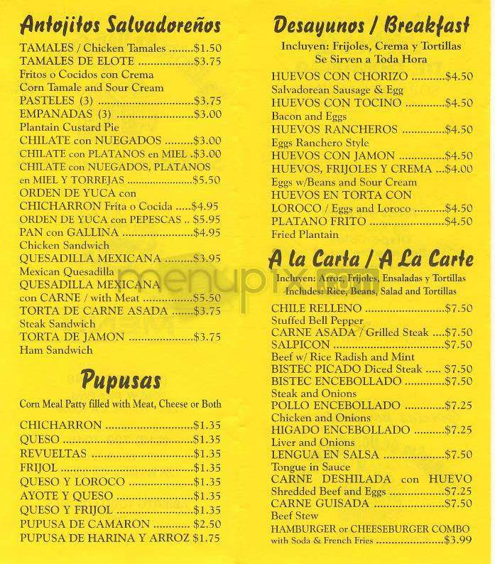 La Casita De Don Carlos - Los Angeles, CA menu_pic
