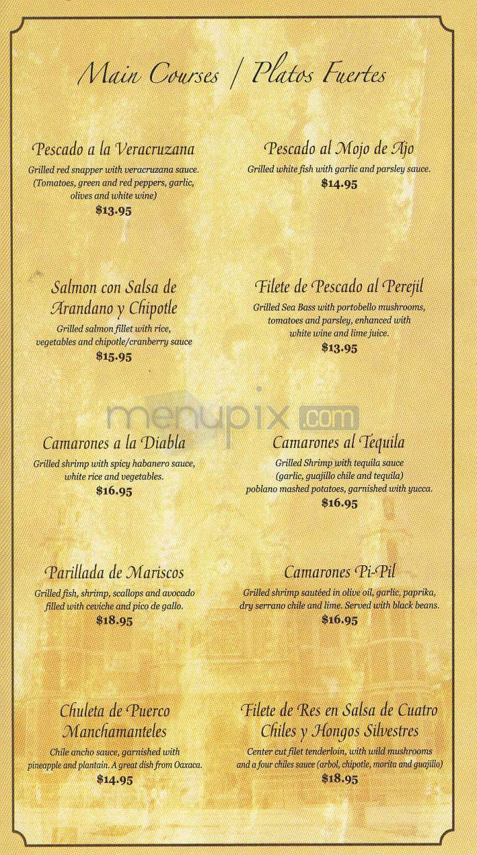 La Huasteca Restaurant - Pasadena, CA menu_pic