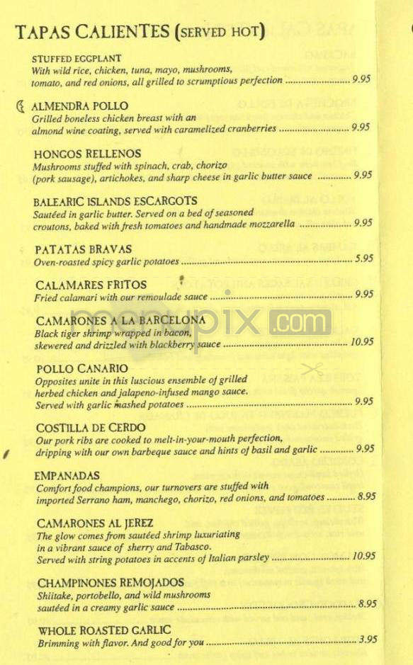 La Luna Negra - Pasadena, CA menu_pic