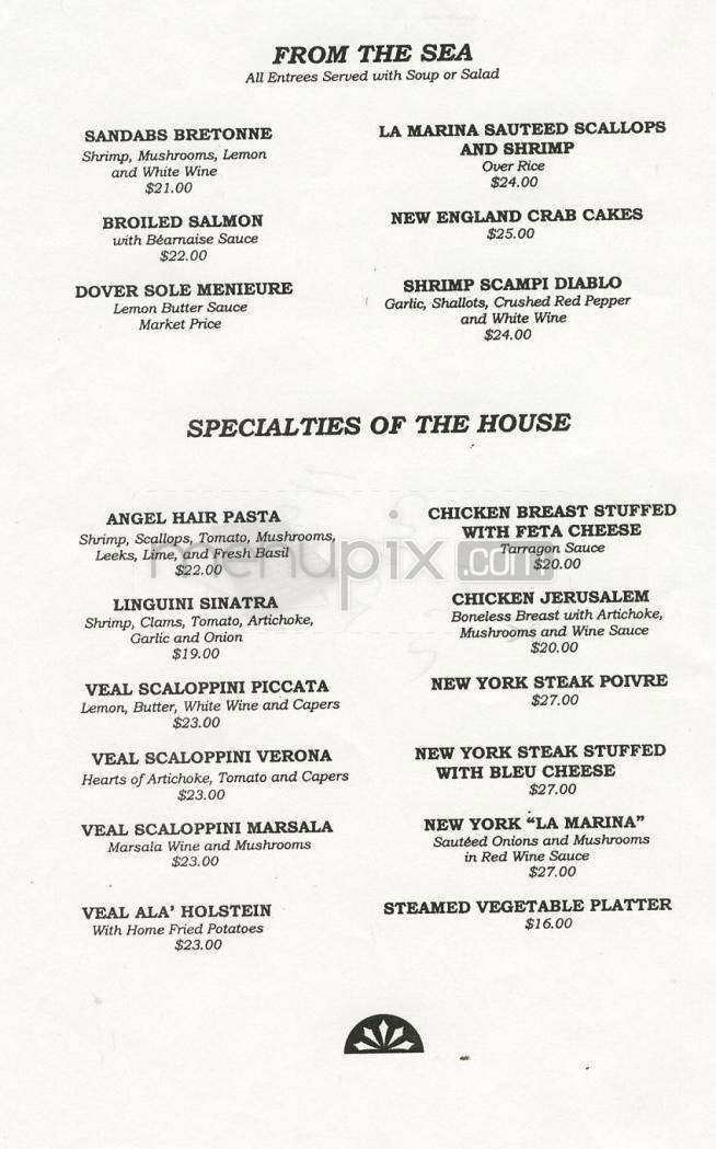 La Marina Inn - Playa Del Rey, CA menu_pic