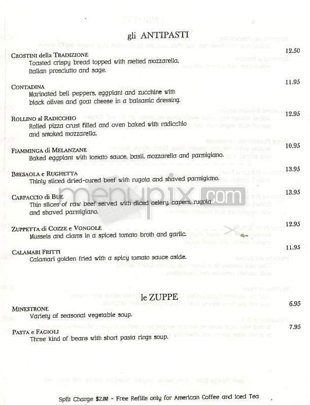 La Piazza - Los Angeles, CA menu_pic