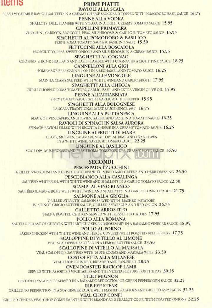 La Scala - Beverly Hills, CA menu_pic