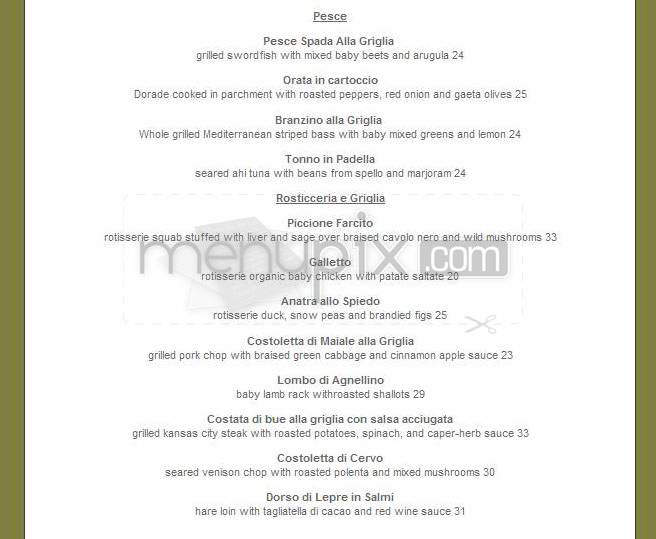 La Terza - Los Angeles, CA menu_pic