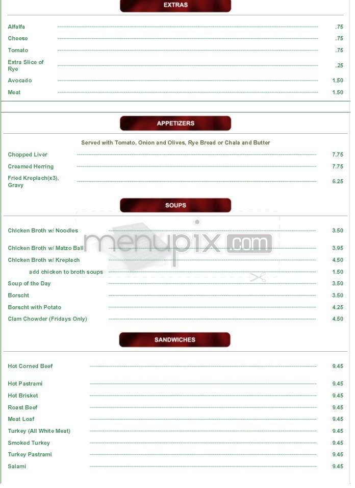 Label's Table Deli - Woodland Hills, CA menu_pic
