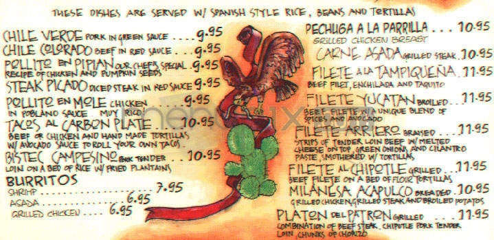 La Parrilla - Los Angeles, CA menu_pic