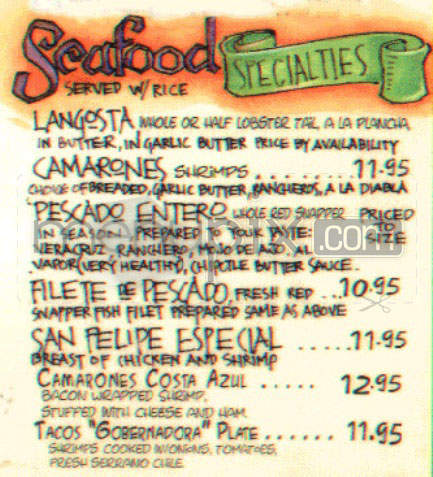 La Parrilla - Los Angeles, CA menu_pic