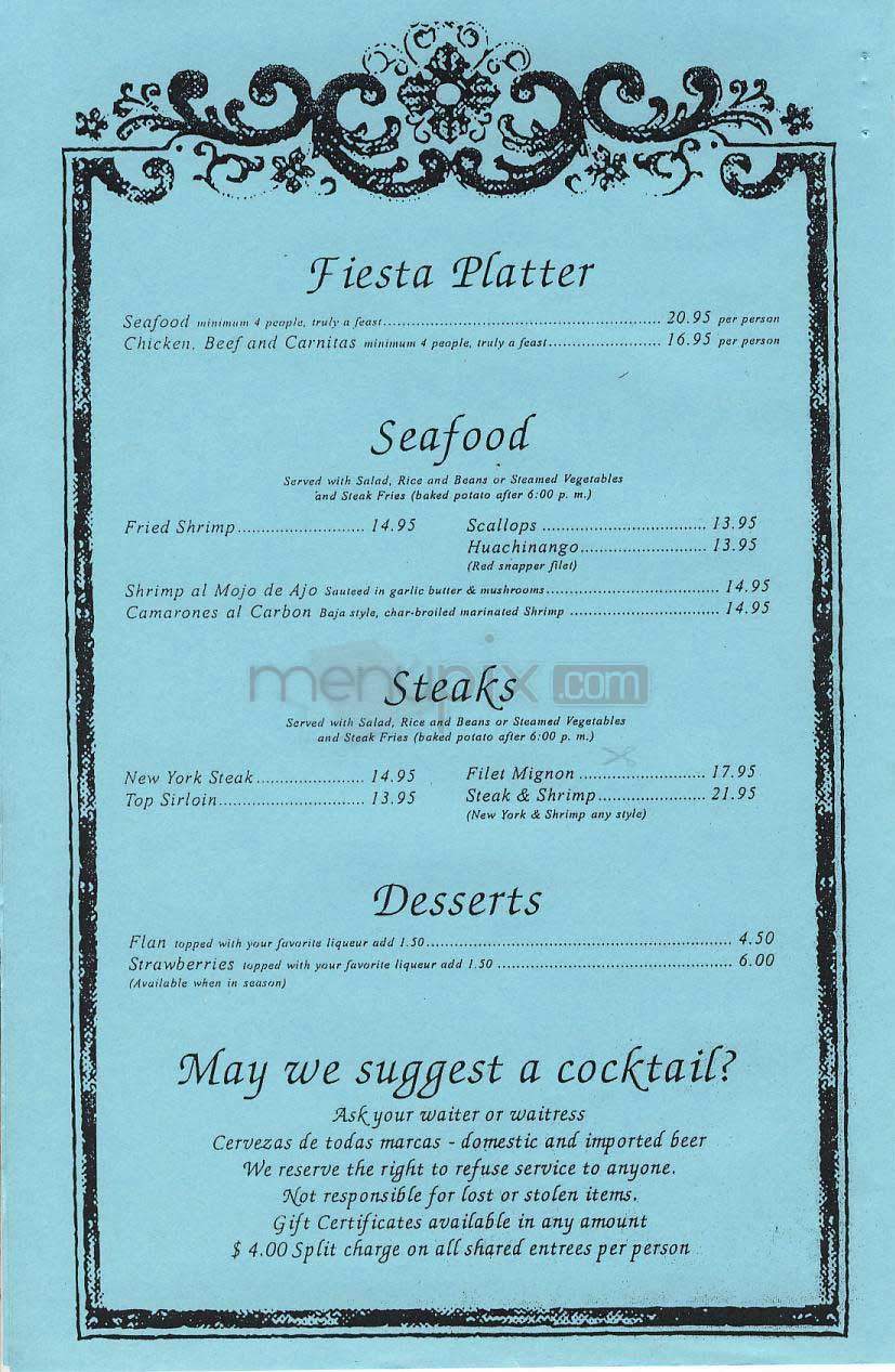 Lares - Santa Monica, CA menu_pic