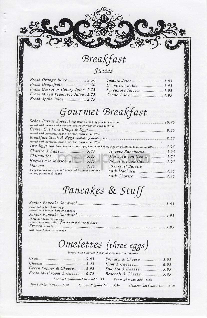Lares - Santa Monica, CA menu_pic