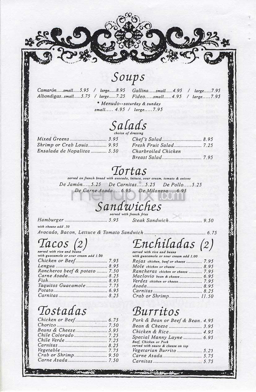 Lares - Santa Monica, CA menu_pic