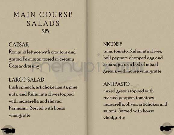 Largo - Los Angeles, CA menu_pic