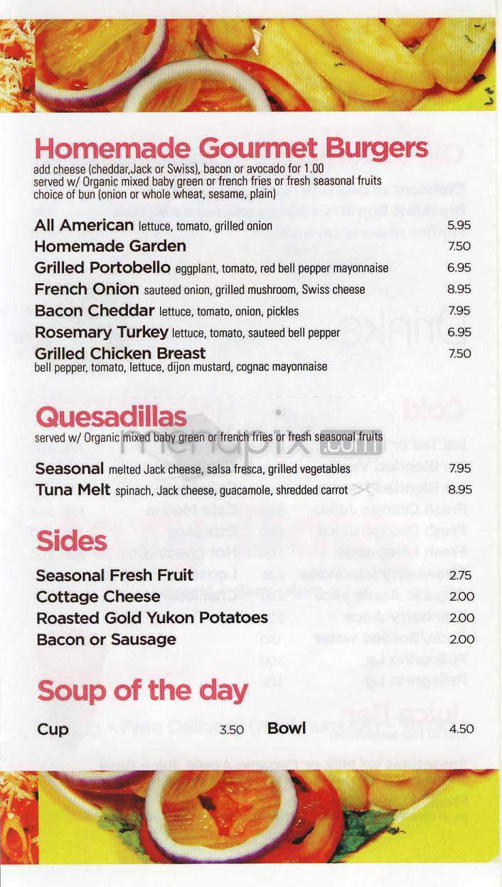 Lazy Daisy Cafe - Beverly Hills, CA menu_pic