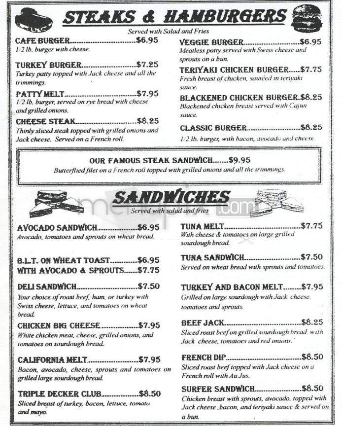 Le Petite Cafe - Hermosa Beach, CA menu_pic