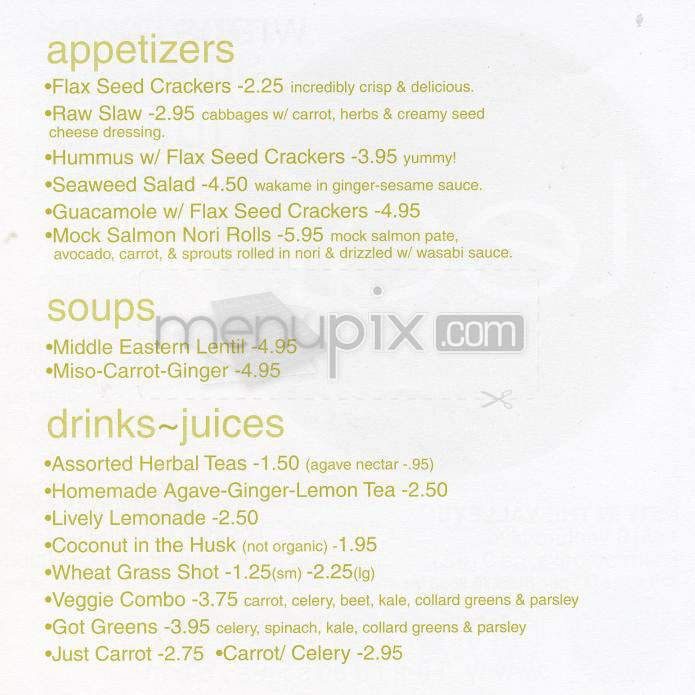Leaf Cusine - Sherman Oaks, CA menu_pic