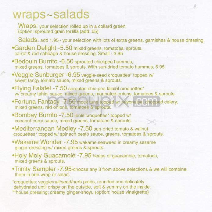Leaf Cusine - Sherman Oaks, CA menu_pic