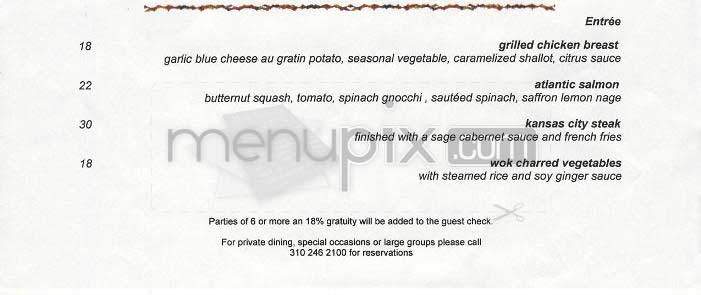 Le Festival - Los Angeles, CA menu_pic