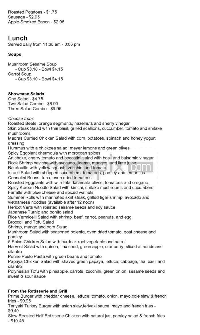 Lemon Moon - Los Angeles, CA menu_pic