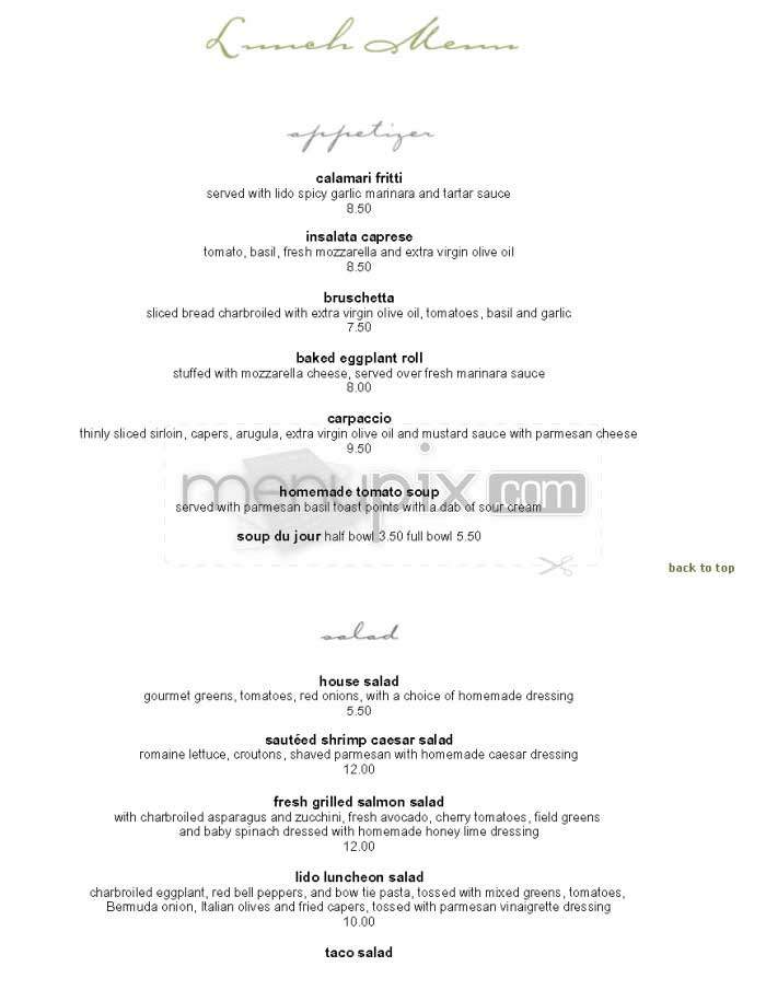 Lido - Manhattan Beach, CA menu_pic