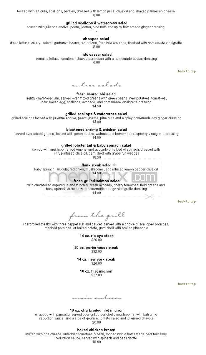 Lido - Manhattan Beach, CA menu_pic