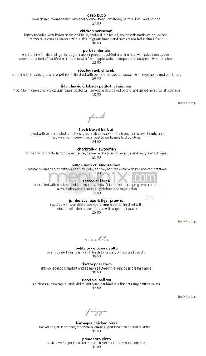 Lido - Manhattan Beach, CA menu_pic