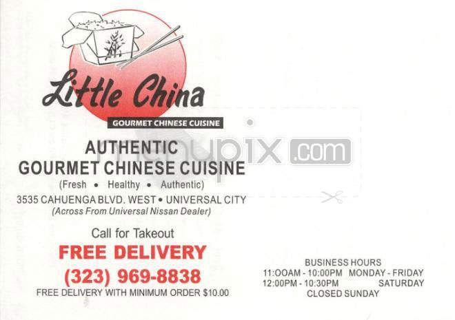 Little China - Los Angeles, CA menu_pic