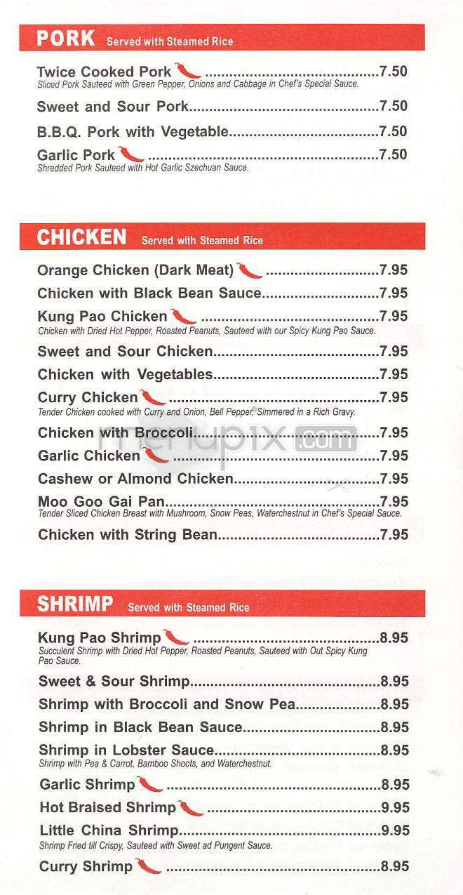 Little China - Los Angeles, CA menu_pic
