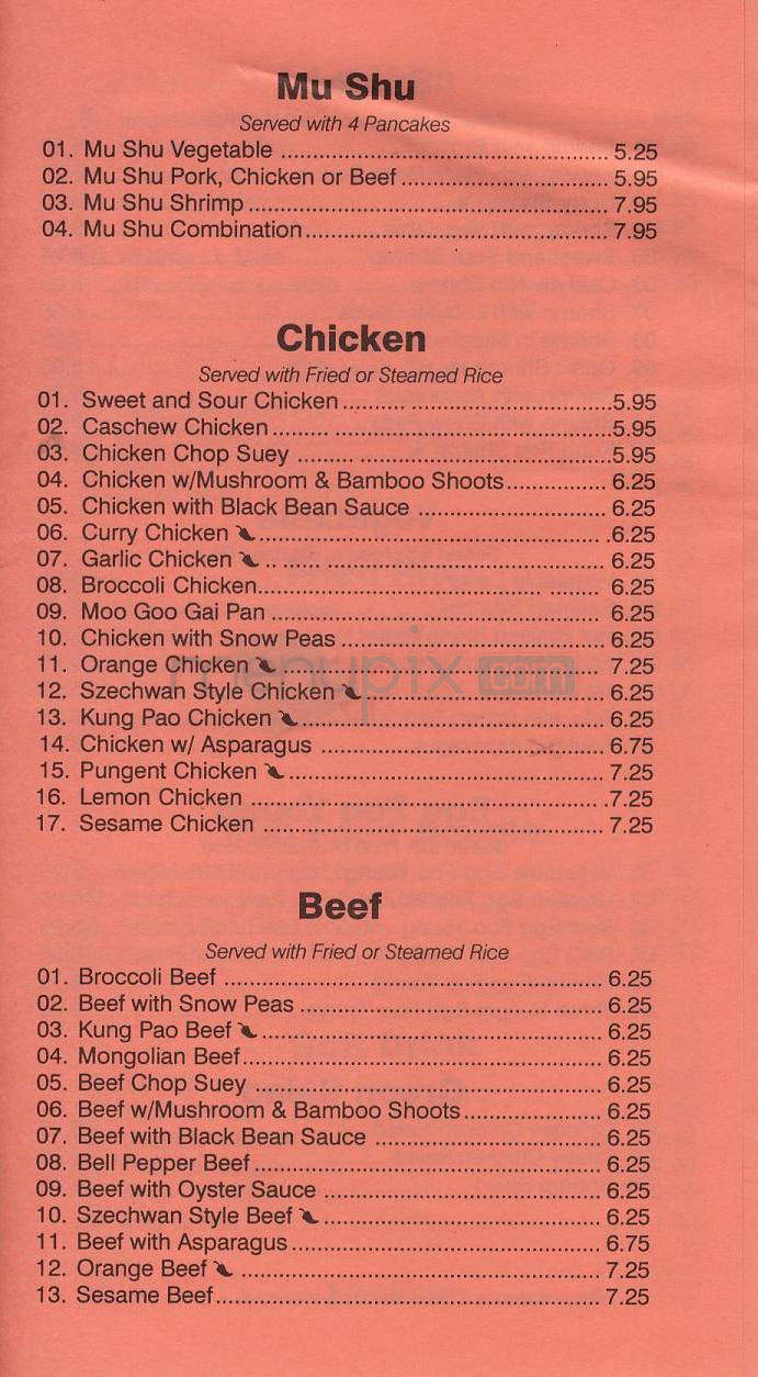 Little Mandarin - North Hollywood, CA menu_pic