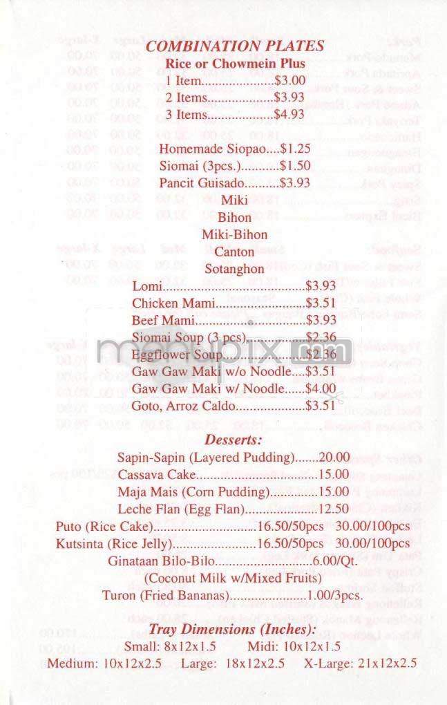 Little Ongpin - Los Angeles, CA menu_pic