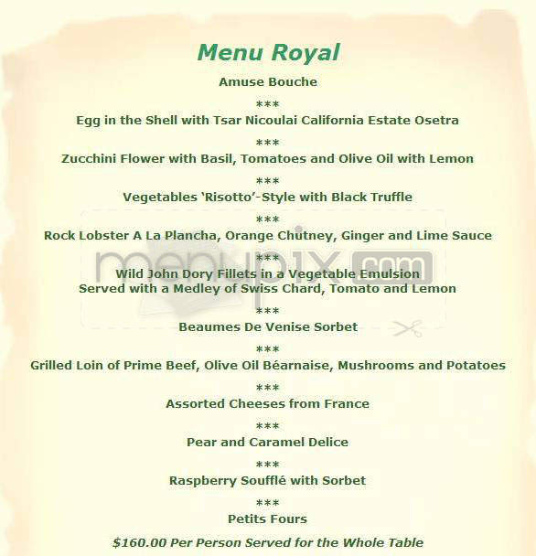 L'Orangerie - West Hollywood, CA menu_pic