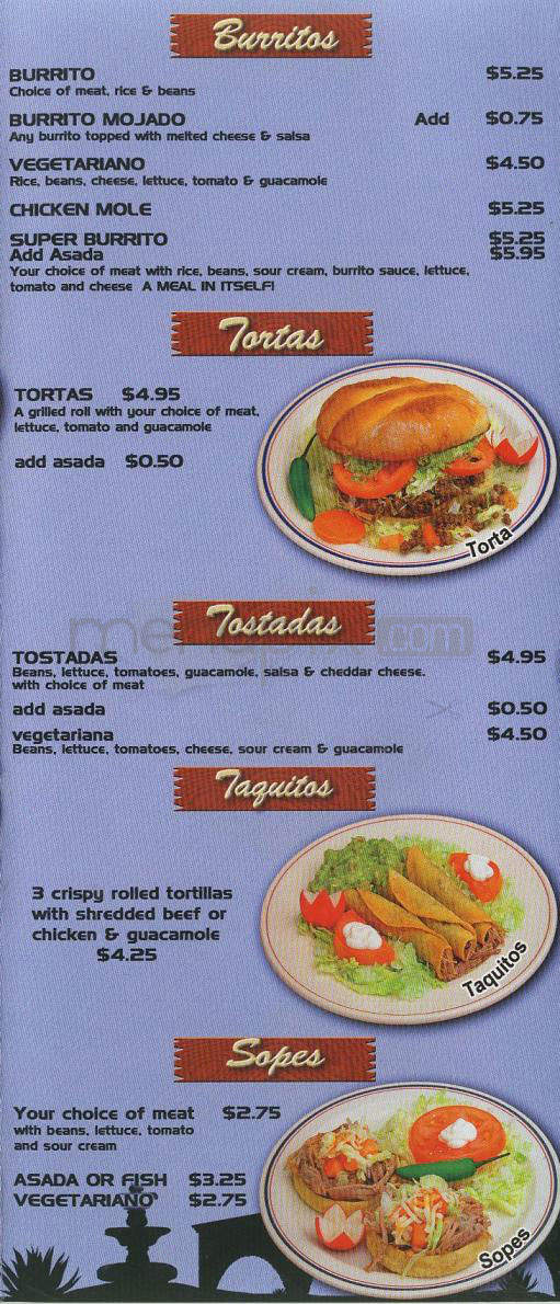 Los Tacos - Pasadena, CA menu_pic