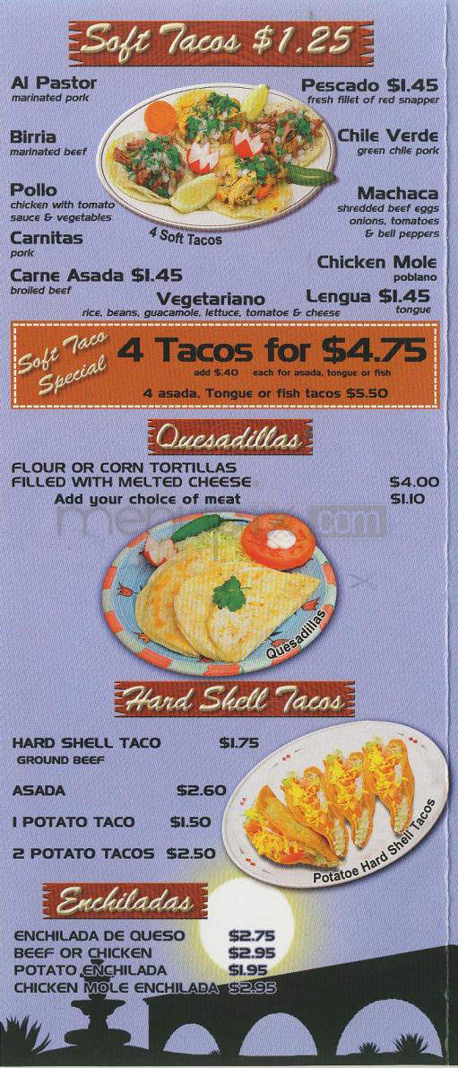 Los Tacos - Pasadena, CA menu_pic