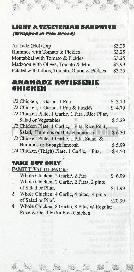 Lousin's Arakadz Cuisine - Pasadena, CA menu_pic