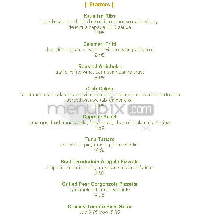 Lucia's - Pacific Palisades, CA menu_pic