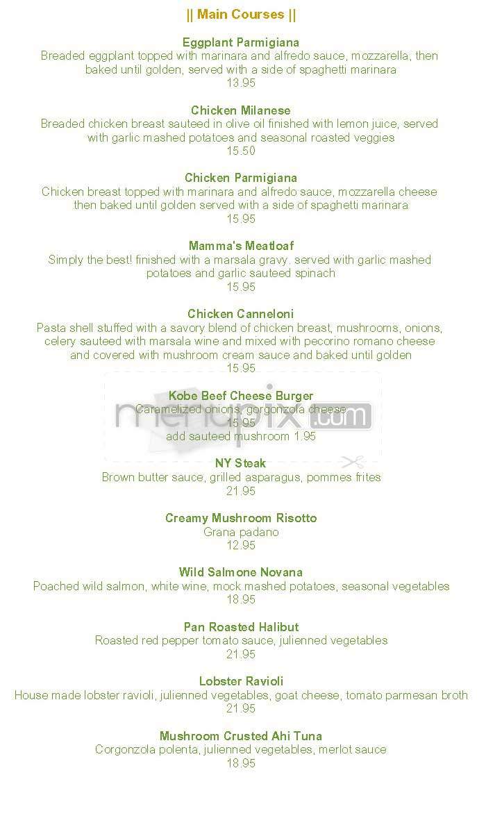 Lucia's - Pacific Palisades, CA menu_pic