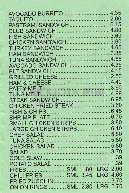 Lucky Boy Drive-In Restaurant - Pasadena, CA menu_pic
